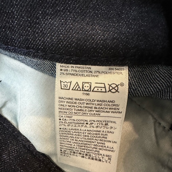 Banana Republic Factory | Dark Blue Full Length Wide Leg Jeans | Size 27 - Picture 5 of 5